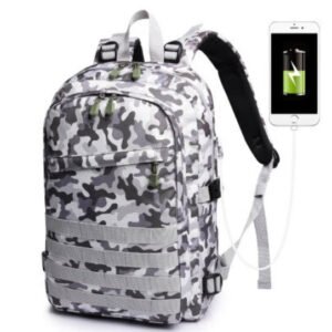 Camouflage camouflage multi function double shoulder bag waterproof Oxford cloth mountaineering bag 3D tactical movement outdoor Bag Backpack – Camouflage grey