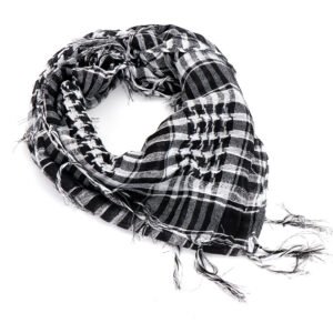 Sports Outdoor Arab Army Fan Tactical Scarf – White, 80to100cm