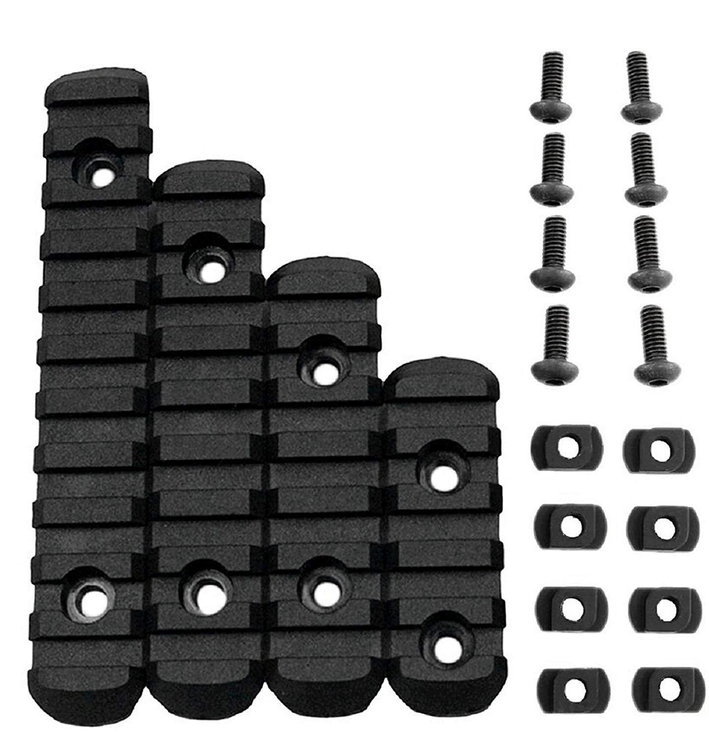 4PCS /SET Hunting Accessories Rail Scope Mount Rifle Airsoft Flashlight Rail Nylon MOE Guide Rail H5 - Image 5