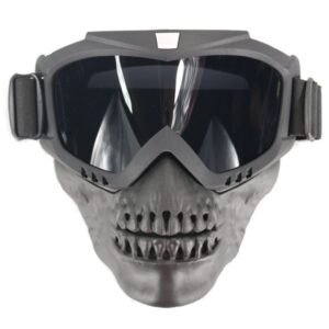 American full face anti-impact tactical skull mask – Gray