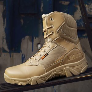 Army Boots Men’s Outdoor Light Flying Boots – Beige, 39