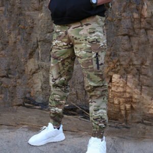 Men’s Slim Leggings Army Camouflage Pants