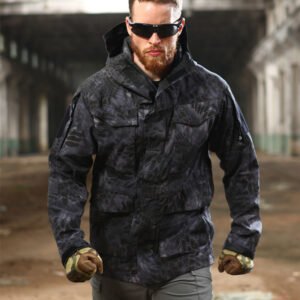 Archon Bourne Tactical Jacket Men Fall Winter Outdoor – F, 2XL