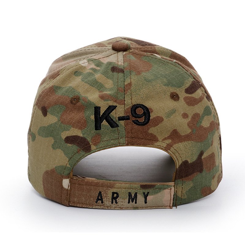 Camouflage Tactical Baseball Cap K9 Embroidered Cap - Image 9