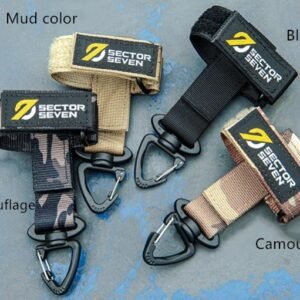 Tactical Gloves Climbing Rope Storage Buckle – Black camouflage