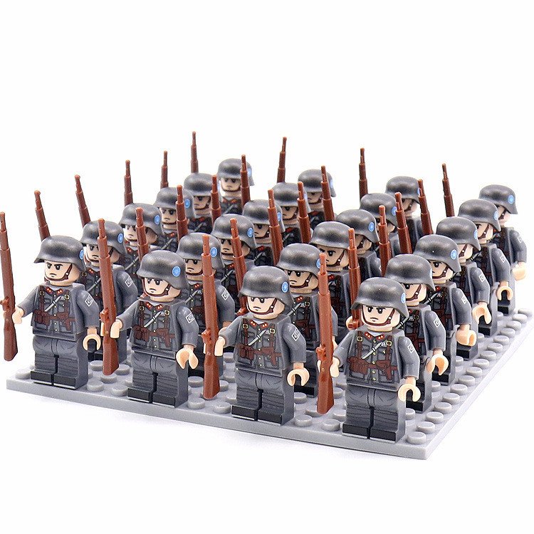 Military BuildingBlock Minifigures Phalanx Suit Camouflage Rifle - Image 3