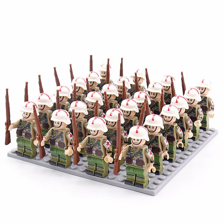 Military BuildingBlock Minifigures Phalanx Suit Camouflage Rifle - Image 6