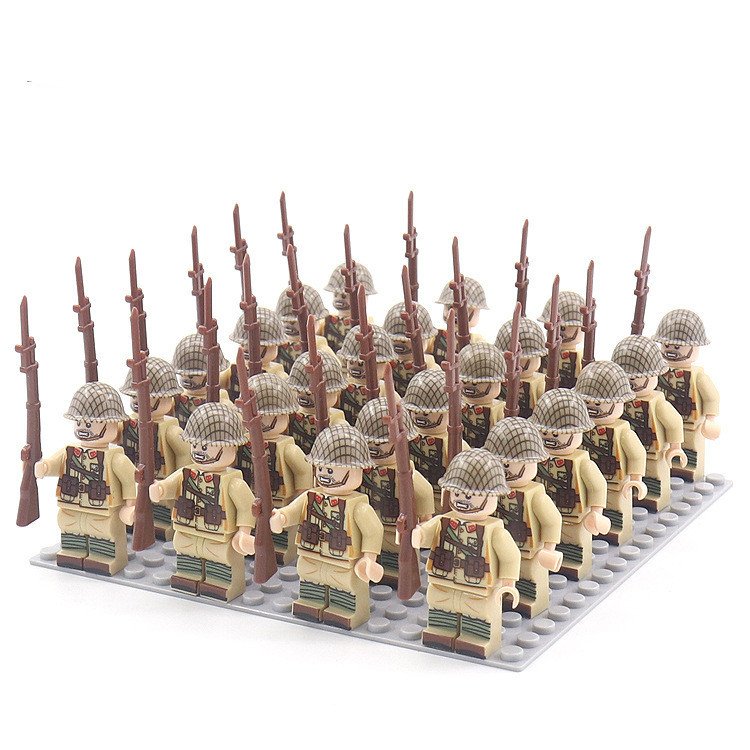 Military BuildingBlock Minifigures Phalanx Suit Camouflage Rifle - Image 5