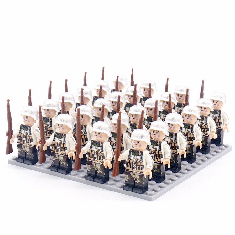 Military BuildingBlock Minifigures Phalanx Suit Camouflage Rifle - Image 4