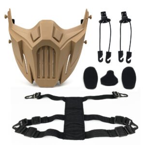 War Wolf Half Face Protective Mask – Mud color