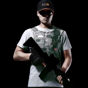 Print Outdoor Tactical Quick Dry T-Shirt Cool – Grey, S