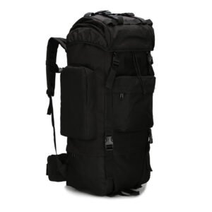 Camouflage 30 Hiking Camping Water-Resistant Mountaineers Backpack – Black