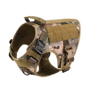 Outdoor Tactical Dog Vest For Large Dogs – Camouflage, L