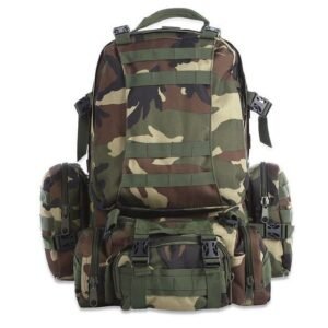 50L Outdoor Backpack Molle Military Tactical Backpack Rucksack Sports Bag Waterproof Camping Hiking Backpack Travel – Jungle camouflage