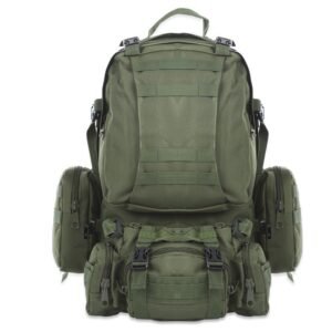 50L Outdoor Backpack Molle Military Tactical Backpack Rucksack Sports Bag Waterproof Camping Hiking Backpack Travel – Green