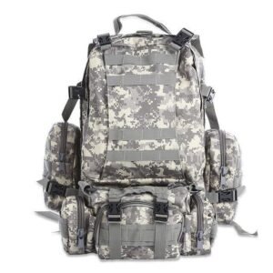 50L Outdoor Backpack Molle Military Tactical Backpack Rucksack Sports Bag Waterproof Camping Hiking Backpack Travel – Camouflage