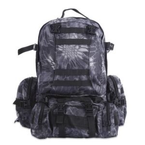 50L Outdoor Backpack Molle Military Tactical Backpack Rucksack Sports Bag Waterproof Camping Hiking Backpack Travel – Black mang