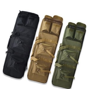 Tactical Airsoft Paintball Gun Protection Bag Fishing Bag Airsoft Square Bags Shoulder Pouch Double Pack – Khaki, 85cm
