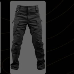 Spring and Autumn IX7 tactical trousers men’s self-cultivation 9 special forces army fan pants outdoor overalls multi-pocket straight training pants – Ix7 black, L