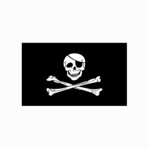 Amazon Exclusive 90 150cm-Jolly Roger Double Bone Skull Flag Outside The Flag – D
