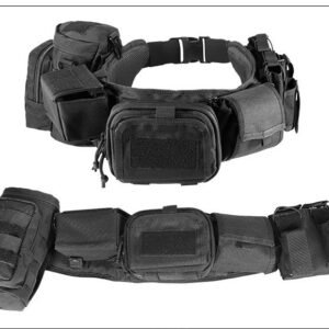 Army Fan Camouflage Multifunctional Tactical Pockets Men And Women Sports Fishing Pockets Outdoor Sports Mountaineering Cycling Bag – Black, 5accessory packs for the belt