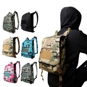 Sports Cp Camouflage Lightweight Waterproof Quick-Drying Camouflage Outdoor Tactical Portable Backpack – Red camouflage