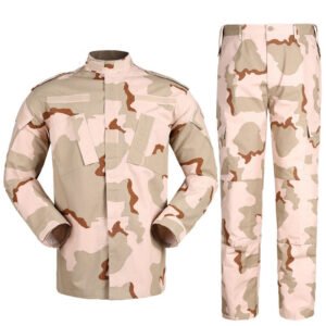 10 Color Sets For Men, Wood Camouflage, Acu Military Uniforms, Army Uniform, Wholesale, In Stock – Tricolor desert, L