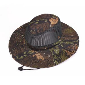 Spring And Summer Windproof Sunshade Outdoor Leisure Hat Breathable Sandal Hat Sunscreen Big Edge Male And Female Hat Camouflage Hat – Big tree net green