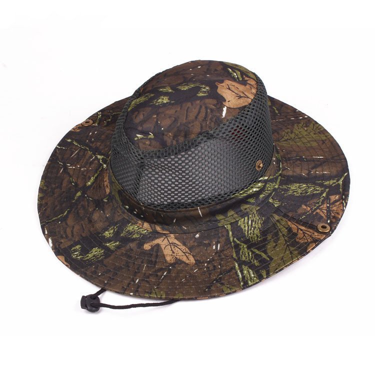 Spring And Summer Windproof Sunshade Outdoor Leisure Hat Breathable Sandal Hat Sunscreen Big Edge Male And Female Hat Camouflage Hat - Image 10