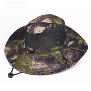 Spring And Summer Windproof Sunshade Outdoor Leisure Hat Breathable Sandal Hat Sunscreen Big Edge Male And Female Hat Camouflage Hat – Big Tree Net Army Green