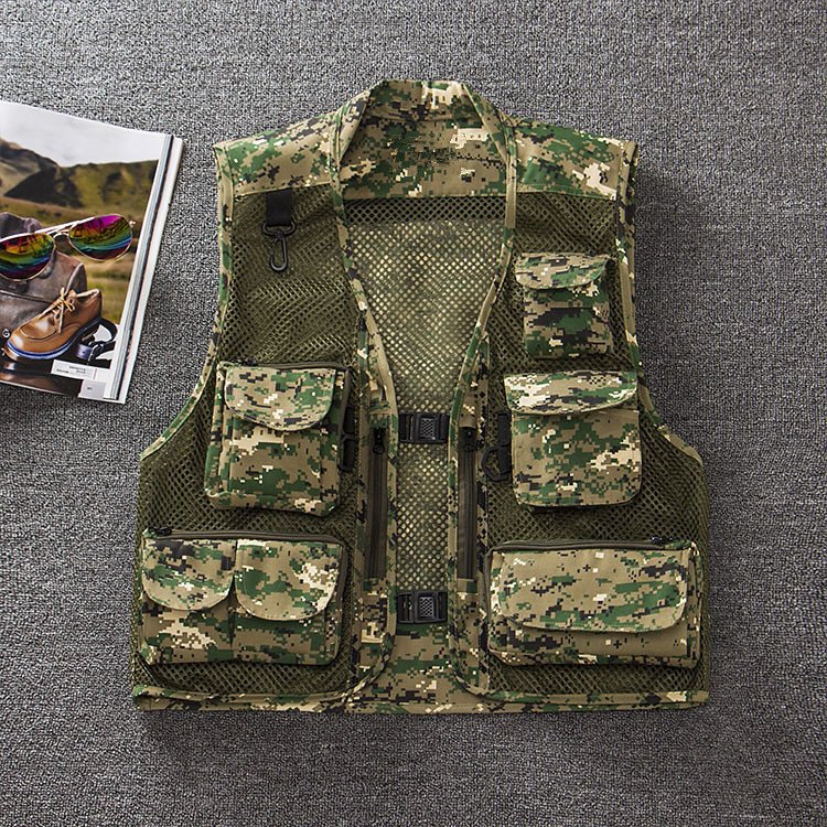 Summer Outdoor Men'S Camouflage Mesh Vest Photography Vest Quick-Drying Vest - Image 5