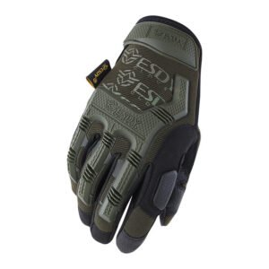 Outdoor Tactical Full Finger Gloves For Riding Breathable – ArmyGreen, M