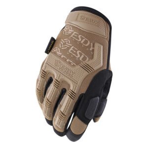 Outdoor Tactical Full Finger Gloves For Riding Breathable – Khaki, M