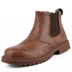 Steel Toe Cap Protective Shoes – Brown, 37