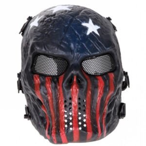 Skull Mask Tactics Outdoor Full Face Mask Field Shield Mask – Captain, All size