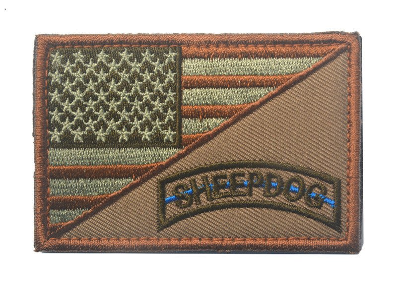 Shepherd Dog Pattern Exquisitely Embroidered Velcro Armband Sticker - Image 2