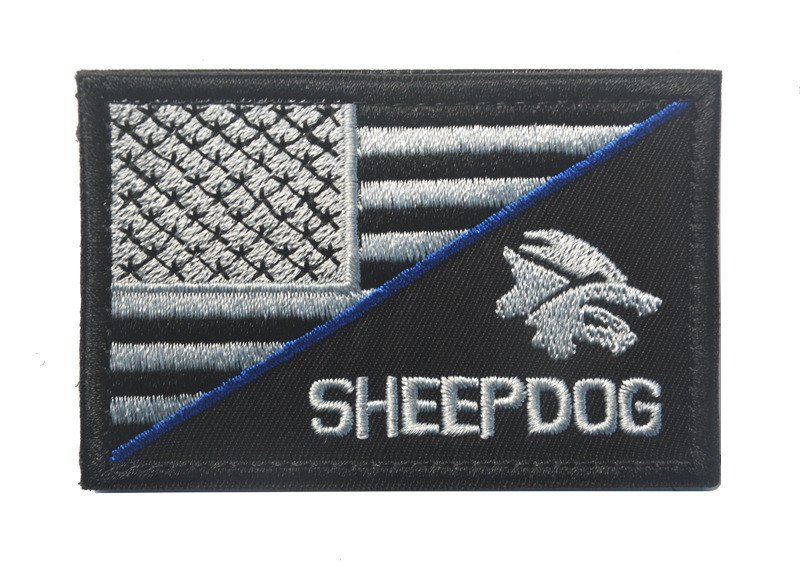 Shepherd Dog Pattern Exquisitely Embroidered Velcro Armband Sticker - Image 6