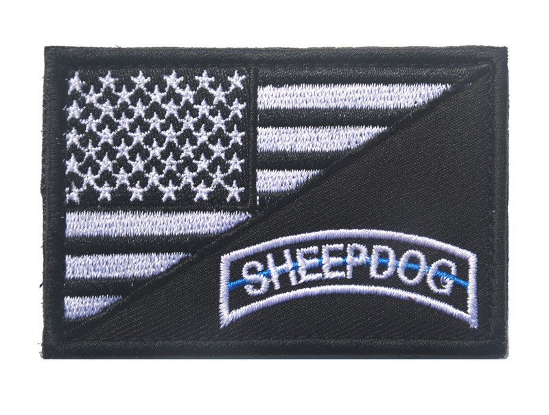 Shepherd Dog Pattern Exquisitely Embroidered Velcro Armband Sticker - Image 3