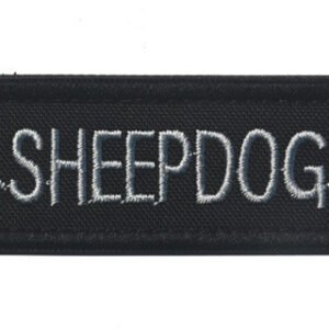 Shepherd Dog Pattern Exquisitely Embroidered Velcro Armband Sticker – G