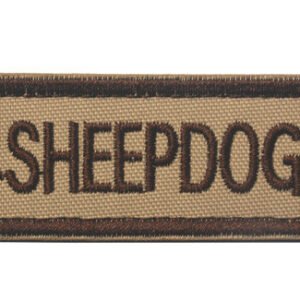 Shepherd Dog Pattern Exquisitely Embroidered Velcro Armband Sticker – H