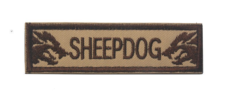 Shepherd Dog Pattern Exquisitely Embroidered Velcro Armband Sticker - Image 4