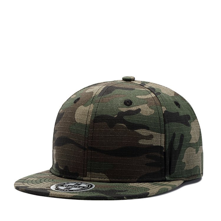 Small Check Cotton Camouflage Baseball Cap - Image 5
