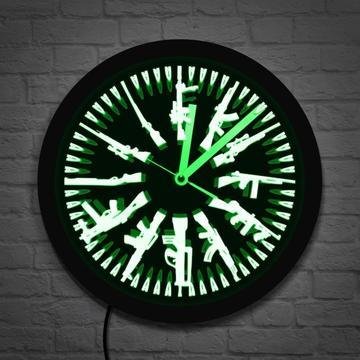 LED Luminous Gun And Bullet Pattern Shape Home Decoration Clock - Image 4