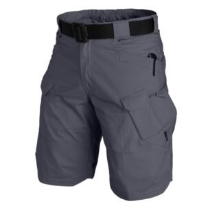 Tactical Shorts Men’s Summer Five-point Pants Scratch-resistant Package Pants – Grey, 2XL