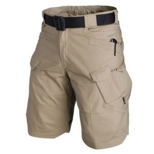 Tactical Shorts Men’s Summer Five-point Pants Scratch-resistant Package Pants – Khaki, M