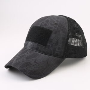 Skull Camouflage BaseballCap Tactical Army Fan Outdoor Sports Hat Velcro Hat Sunshade Hat Mesh Hat – Q