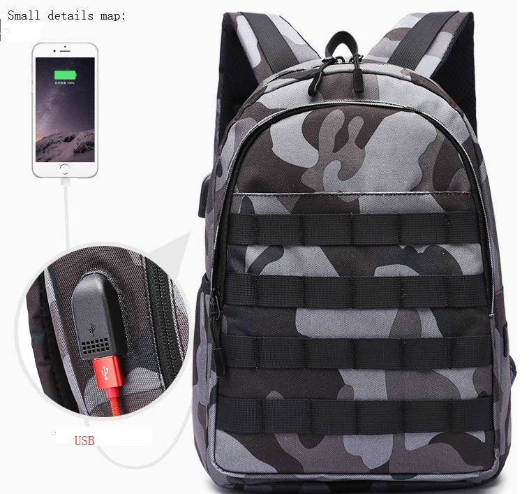 USB camouflage backpack - Image 9