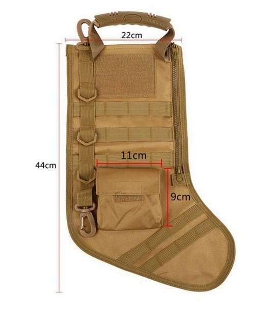 Tactical Christmas Stockings Bag Military Hanging Ornament Outdoor Sports - Image 8