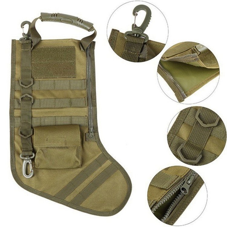 Tactical Christmas Stockings Bag Military Hanging Ornament Outdoor Sports - Image 9