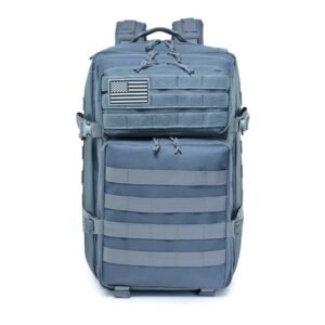 Sports Travel Backpack Army Fan Tactical Camouflage Backpack Sports Outdoor Backpack Travel Bag – Gray